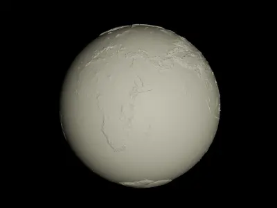 Earth and Moon Wall decoration 3D print model