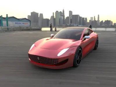 Restyling Ferrari Pinin 3D model