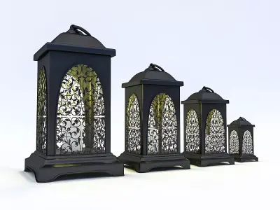 Candle Holder 02 Low-poly 3D model