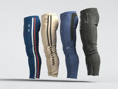 Mens sport pants 3D model