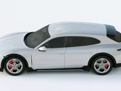 Porsche Taycan 4S Cross Turismo 2021 3D model