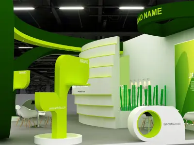 3D Model Exhibition Booth 3D model purchase