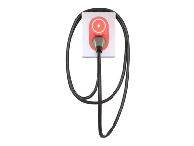 EV Charger 02 Low-poly 3D model