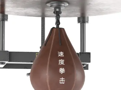 Gym Equipment Speed Boxing Low-poly 3D model