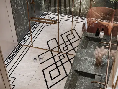 Luxury Bathroom 3D model