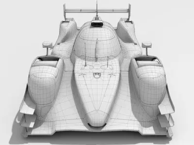 Oreca 07 G-Drive Racing Low-poly 3D model
