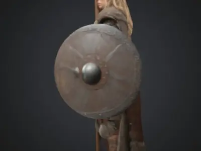 Viking Women Warrior 3D print model