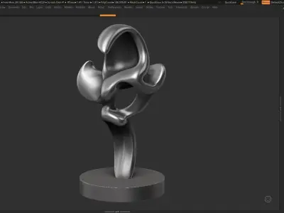Modern Abstract Decorative sculpture 3d print model 128 3D print model