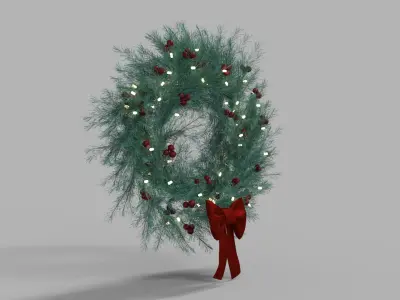 Wreath  Low-poly 3D model