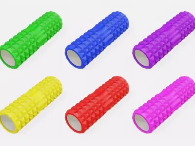 Massage roller for fitness yoga 3D model