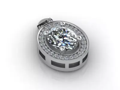 Women Pendants 3DM STL Pendant Renders Details 3D print model 3D print model