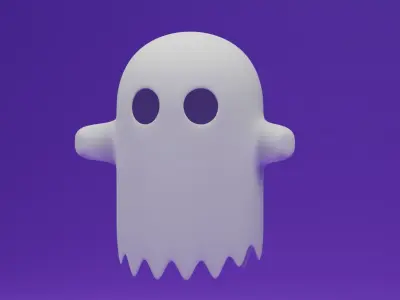 Cartoon Ghost 3D model