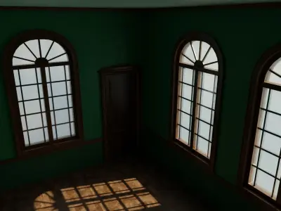 House Room 1 Low-poly 3D model