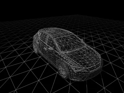 Seat Leon Low-poly 3D Model Low-poly 3D model