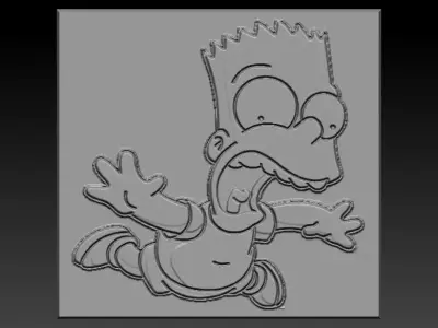 Bart Simpson  3D print model purchase