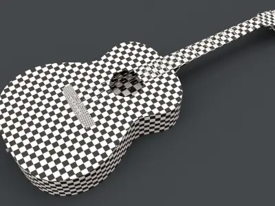 Acoustic Guitar 3D model