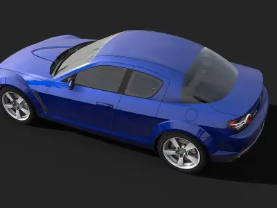 2004 Mazda RX-8 Low-poly 3D model