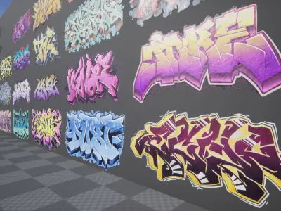 Graffiti Pack Decals VI Texture