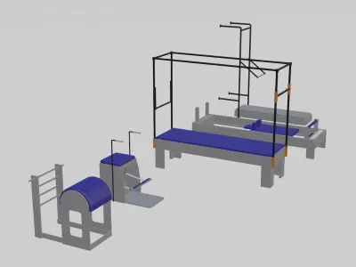 Pilates Collection machine with frame 3D model