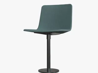 PATO Column Chair-Model 4082 Ancient green Low-poly 3D model