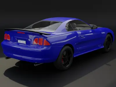 Two-Toned Sport Car Realistic and Game Ready Asset 3D model