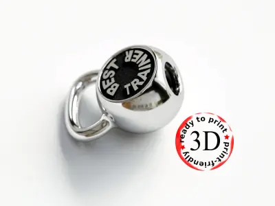 Kettle bell pendant for the best trainer 3D print model