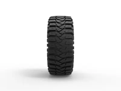 Mud tire 2 Scale 1 to 10 3D print model