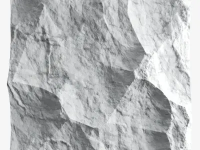 479-RockPanel piece of rock on wall 3D model