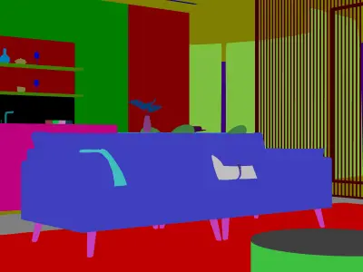 Livingroom and Kitchen  3D model