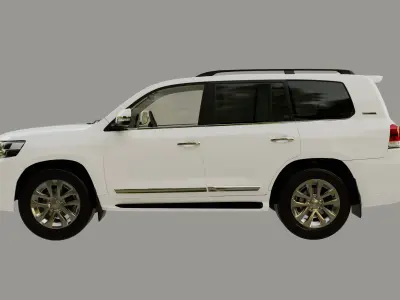 Land cruiser 200 Low-poly 3D model