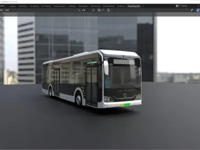YUTONG U12 bus 3D model