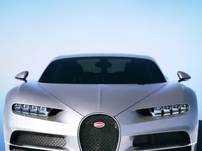Bugatti Chiron 2016  Low-poly 3D model