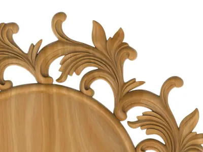 Carved picture frame STL 3D model order