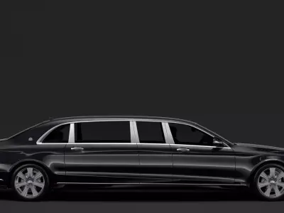 Mercedes Maybach S 650 Pullman Guard VV222 2018 3D model