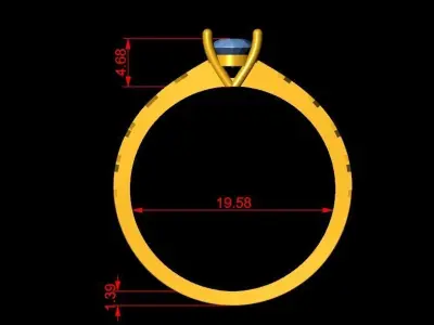 Soliter ring 3D print model purchase