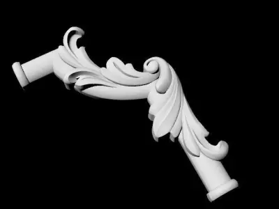 Central decor ornament for furniture 3D model 238