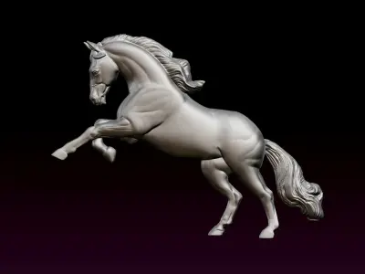 horse 3D print model