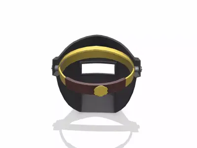 Old Welding Helmet Low-poly PBR Low-poly 3D model