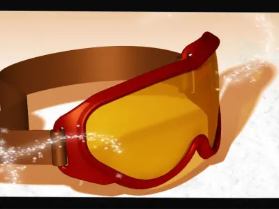 Ski glasses Free 3D model