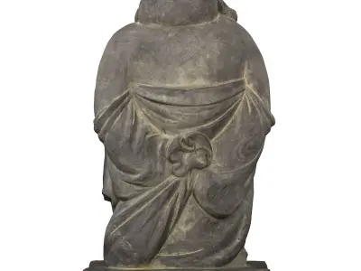 Fat Buddha Low-poly 3D model