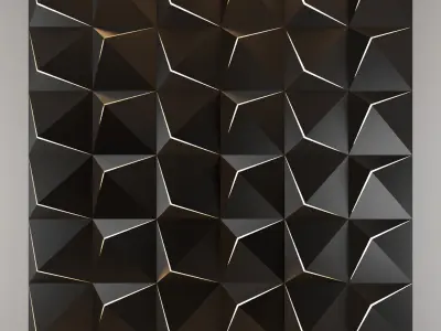 3d panel 05 Low-poly 3D model