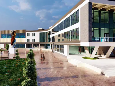 Modern Exhibition and Innovation Center  3D model