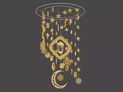 Ramadan Hanging Decoration 3D model