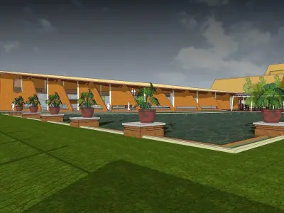 Plastering Workshop 3D model