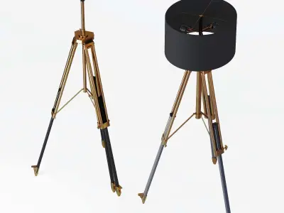 Webcam Light Stand 3D model