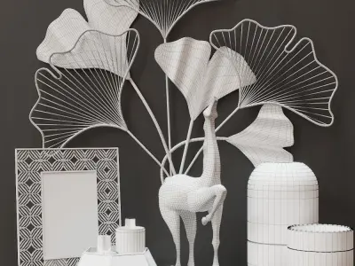 Decorative set 3D model 17