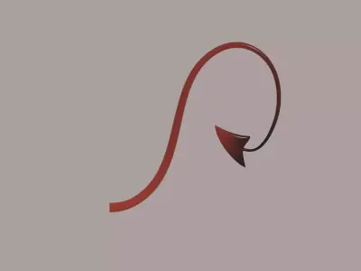 Devils Tail Low-poly 3D model