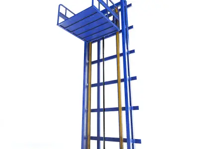 Industrial Elevator III 3D model
