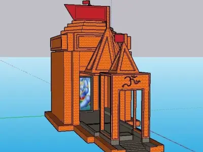 Indian Temple 3D model get