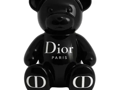 Dior Bear toy 3D print model